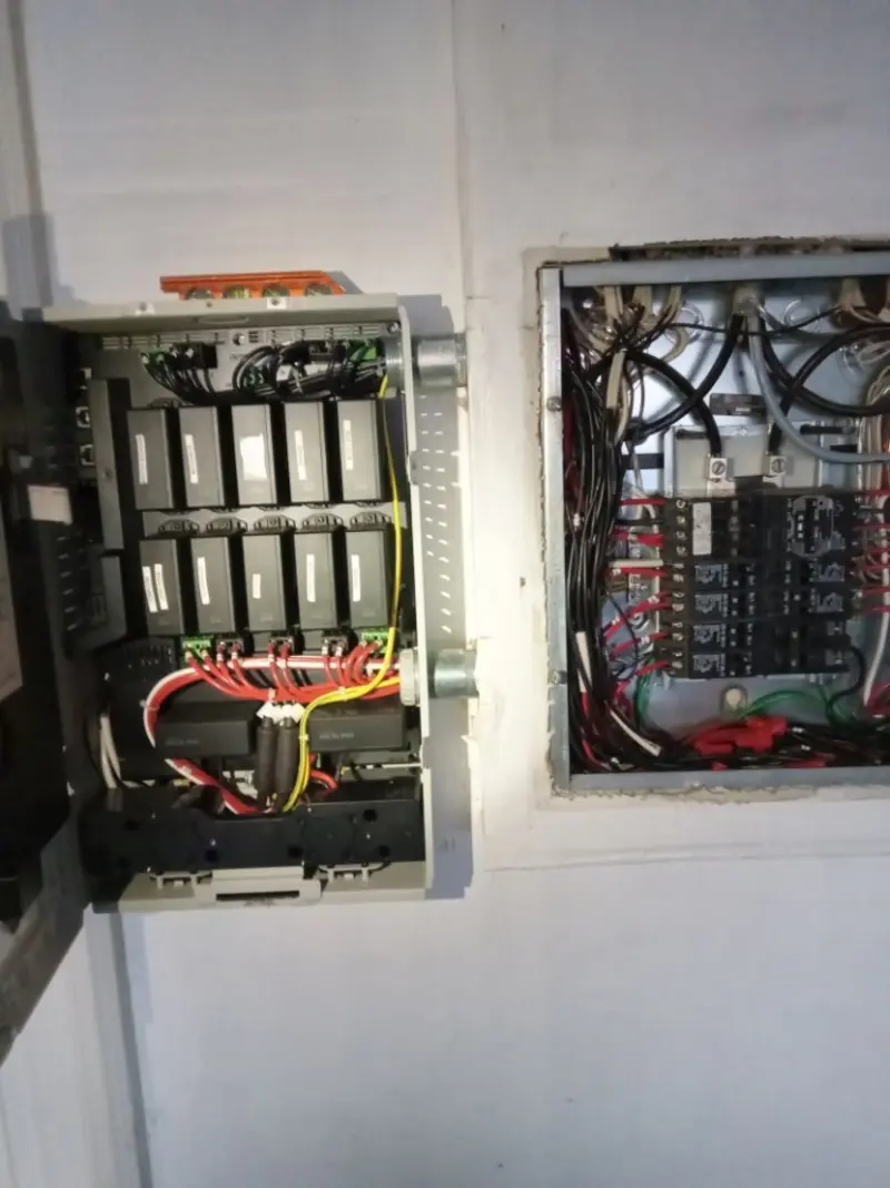 Electrical panel upgrade completed for Security Camera Wiring in Fairview